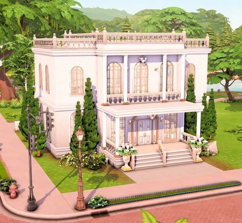 Hallow Slough Sims 4, Sims 4 Art Museum, Sims 4 Museum Ideas, Willow Creek Sims 4 Rebuild, Sims 4 Museum Build, Sims 4 Base Game House Ideas, Sims Museum, Willow Creek Sims 4 Map, Sims 4 Big Family House