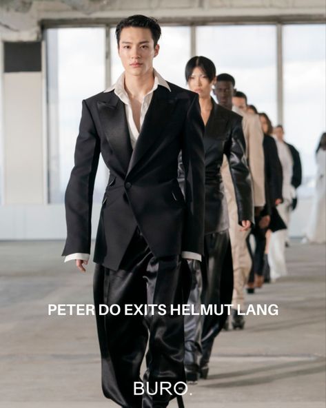 Another day, another designer exit. #PeterDo was appointed as the Creative Director of @helmutlang in 2023. Following a short stint, which included only two runway shows, the designer has now parted ways with the brand. #HelmutLang #PeterDo Peter Do, Another Day, Helmut Lang, Creative Director, Design