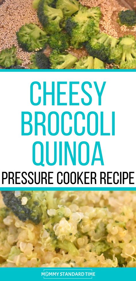 Instant Pot Cheesy Quinoa with Broccoli. A perfect pressure cooker recipe for people who are new to quinoa, including picky eaters. Quick and easy main course or side dish. Easy Instant Pot quinoa recipe. #easyrecipe #instantpotquinoa #quinoa #instantpotrecipe Ninja Foodi Quinoa, Instapot Quinoa Recipe, Quinoa Instant Pot Recipes, Quinoa Recipes For Kids, Savory Quinoa Recipes, Instant Pot Vegetarian Recipes, Pressure Cooker Quinoa, Cheesy Broccoli Quinoa, Microbiome Recipes