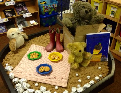 Small world - whatever next! Whatever Next Jill Murphy Activities, Whatever Next Activities, Whatever Next, World Book Day Activities Eyfs, Story Sack, Reception Class, Early Years Classroom, Eyfs Classroom, Goldilocks And The Three Bears