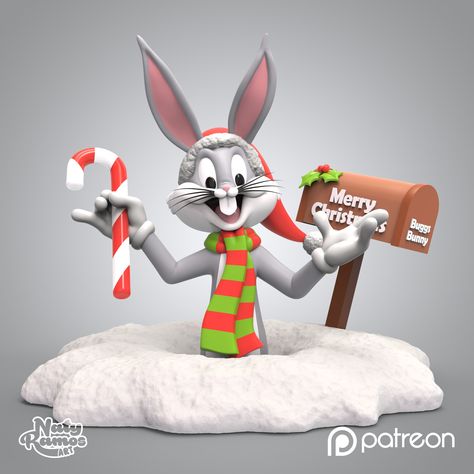 BUGS BUNNY AT CHRISTMAS, Naty Ramos Wallpapers Bunny, Christmas Iphone Wallpapers, Bunny Artwork, Christmas Iphone, Bunny Bunny, Wallpaper Iphone Christmas, Bugs Bunny, Iphone Wallpapers, Lanyard