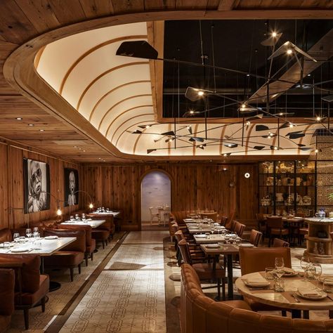 Shortlist revealed for inaugural AHEAD Americas hospitality awards Restaurant Entrance, Architecture Restaurant, Lake House Interior, Rustic Restaurant, Restaurant Lighting, Hotel Interior Design, Food Concept, Bar Design Restaurant, Cafe Shop