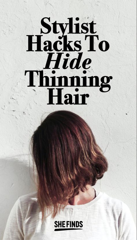 Hairstyles To Hide Thinning Crown, Hairstyles For Thinning Hair On Top, The Right Hairstyles, Styling Tricks, Scalp Micropigmentation, Pulled Back Hairstyles, Crown For Women, Girls Cuts, Hair Thinning