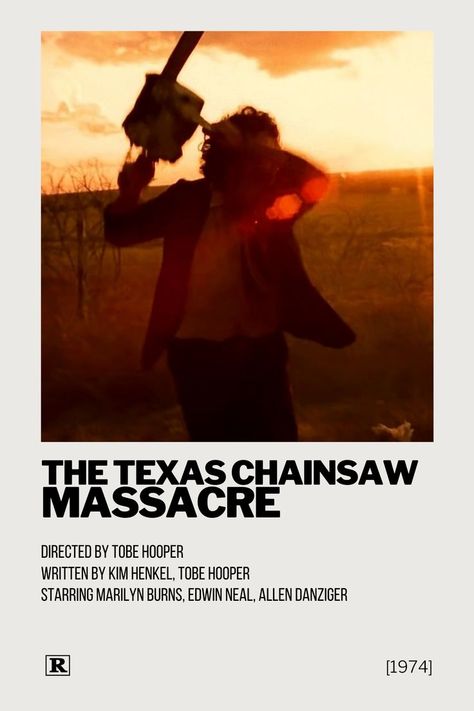 Leatherface 1974, Polaroid Movie Poster, Kit Carson, Dennis Hopper, Film Posters Minimalist, Texas Chainsaw, Movie Poster Wall, Movie Covers, Horror Show