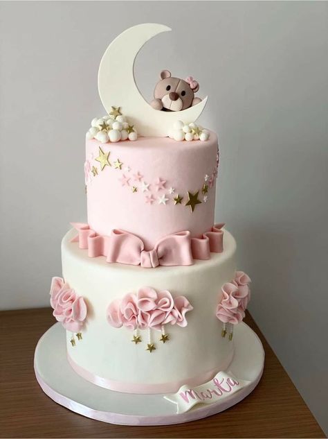 Girl Babyshower Cake, Baby Shower Cake Designs For Girl, New Baby Cakes Girl, Baby Girl Cake Ideas, Girl Baby Shower Cake Ideas, Baby Shower Mujer, Baby Girl Shower Cakes, Tarta Baby Shower, Baby Shower Torte