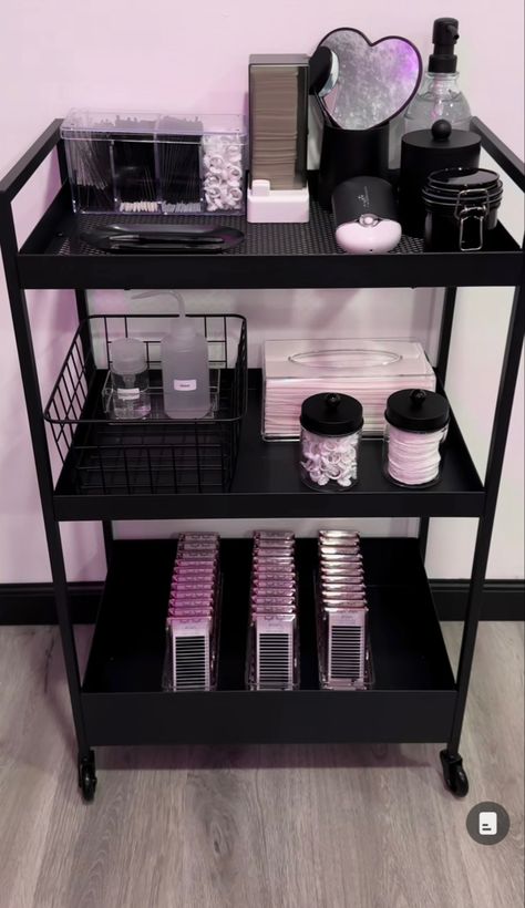 Lash Cart, Eyelash Room, Lash Room Ideas, Eyelash Studio, Lash Room Decor, Tech Room, Nail Room Ideas, Beauty Room Salon, Lash Ideas