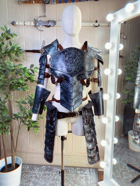 ONLY ARMOR Grey Warden Warrior cosplay | Etsy Warrior Cosplay, Future Costume, Happy Halloweenie, Grey Warden, Medieval Clothing, The Warrior, Cosplay Dress, The Gray, Eva Foam