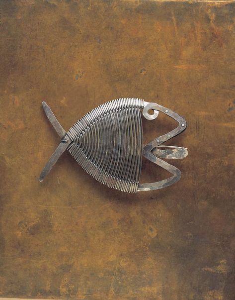 Calder Jewelry, Alexander Calder Jewelry, Art Smith, Fish Brooch, Metal Fish, Alexander Calder, Fish Sculpture, Modernist Jewelry, Art Textile