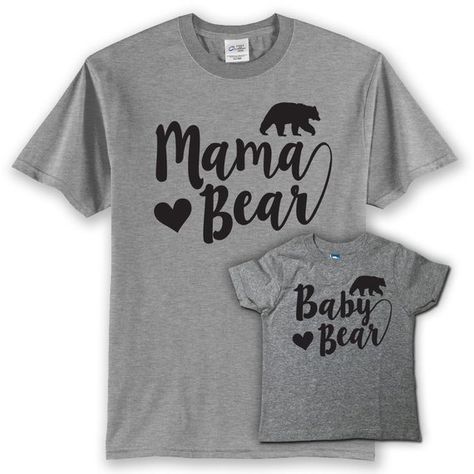 Mama Bear Baby Bear, Mama Bear Shirt, Bear Shirt, Adulting Shirts, Matching Family Outfits, Baby Bear, Mama Bear, Family Shirts, Birthday Shirts