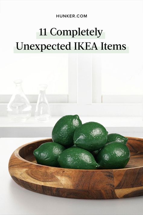 If you dig through IKEA's more obscure items, you might be completely surprised by what you find: fashion, travel gear, and even fake fruit. Check out these products that you would never have expected to find at IKEA. #hunkerhome #homedecor #ikea #budgetfriendly Ikea Items, Interesting Decor, Ikea Inspiration, Large Fruit Bowl, Fake Fruit, House Tips, Billy Bookcase, Interiors Inspiration, Neck Pillow Travel