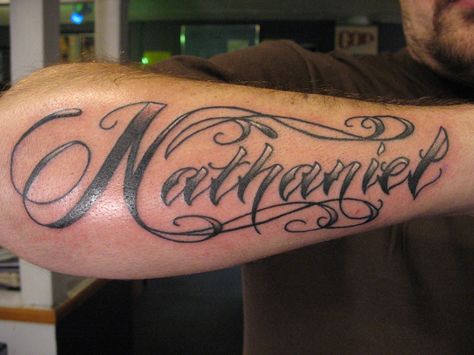 Nathaniel Nathaniel Tattoo Name, Tattoo Calligraphy, Back Images, Cursive Tattoos, Spine Tattoos For Women, Tattoos For Black Skin, Spine Tattoos, Name Tattoo, Name Tattoos