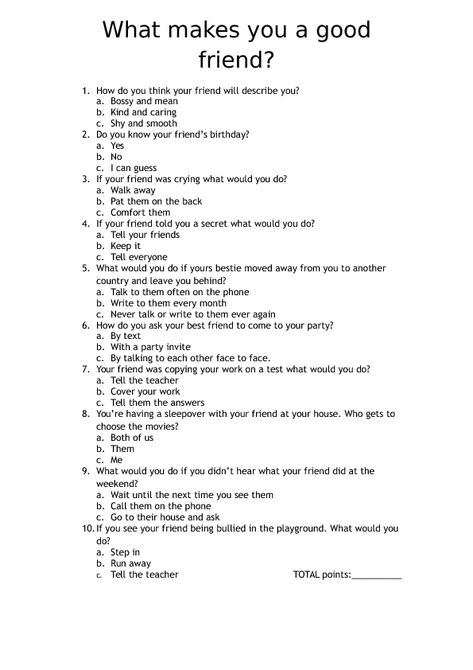 What Makes a Good Friend What Makes A Good Friend Activity, Friend Check In, What Is A Good Friend, Magazine Quizzes, What Makes A Good Friend, Friendship Quiz, Best Friend Quiz Questions, Questions About Yourself, Best Friend Test