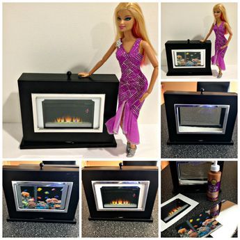 Barbie Fireplace, Barbie House Furniture, Accessoires Barbie, Diy Barbie House, Upcycle Diy, Doll Furniture Diy, Barbie Dolls Diy, Diy Barbie Furniture, Doll House Plans