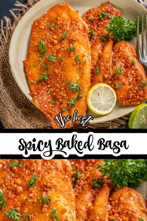 Baked Basa Fillet Recipe, Fish Recipes For Lunch, Basa Recipe, Basa Fillet Recipes, Basa Fish Recipes, Seafood Dinner Recipes, Fish Fillets, Fish Recipes Healthy, Ginger Recipes