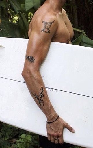 Forearm Tattoos Fine Line, Triceps Tattoo Men, Back Of Tricep Tattoo Men, Line Tattoos Men, Tricep Tattoo Men, Tricep Tattoo, Tricep Tattoos, Hipster Tattoo, Tatuagem Masculina Pequena