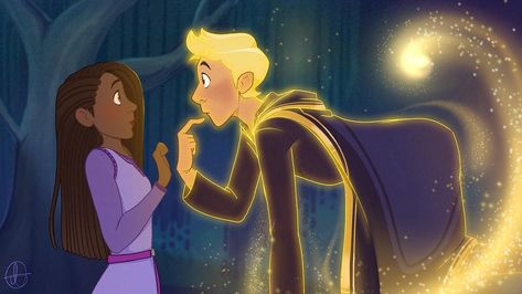 «Wish» in classic Disney style!⭐️We could have a love story 😭 #wish #wishdisney #wishconceptart #wishstarboy #art #digitalart | Instagram Star Boy, Disney Concept Art, Disney Princess Pictures, Disney Couples, Pinturas Disney, A Love Story, January 10, Disney Studios, Girls Cartoon Art