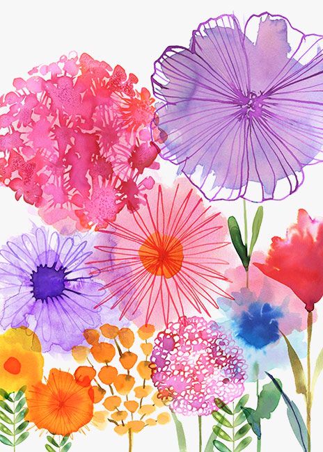 Flores modernas pintadas Animal Illustrations, Cat Air, 수채화 그림, Watercolor Wallpaper, Watercolor Inspiration, Tutorial Diy, Watercolor Cards, The Little Things, Watercolour Painting