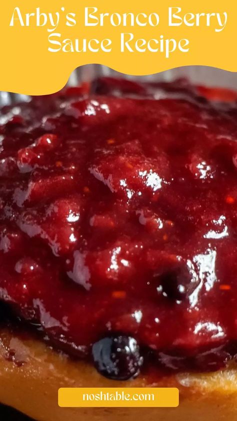 Arby’s Bronco Berry Sauce Recipe – Nosh Table Arby's Bronco Berry Sauce Recipe, Bronco Berry Sauce Recipe, Bronco Berry Sauce, Berry Sauce Recipe, Arby's Sauce, Jalapeno Bites, Crispy Chicken Tenders, Berry Sauce, Mozzarella Sticks