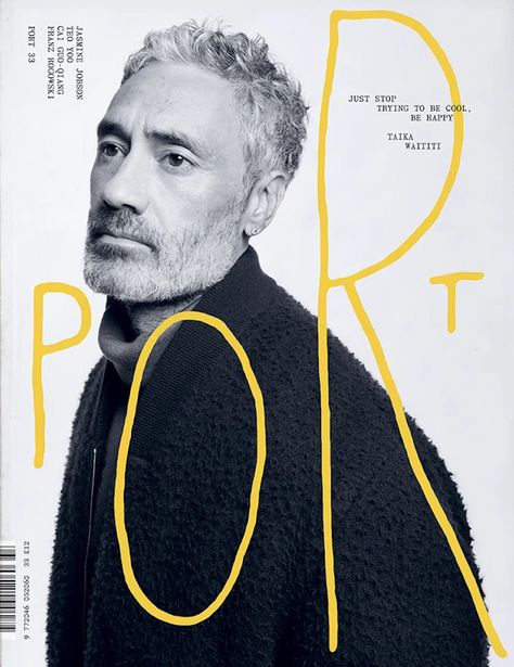 Indie Magazine Cover, Indie Magazine, New York Times Magazine, Taika Waititi, Cool Magazine, Hand Drawn Logo, Its Nice That, Expressive Art, Hand Drawn Design