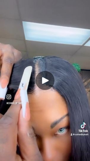 57K views · 3.3K reactions | Someone asked for no leave out / no lace ? Middle part bob/ No Leave out Method aka Illusion part Products from KATTCOINZ.COM #frontal #fyp #reelsinstagram #instagood #reels #explorepage✨ #hair #brows #fbreels #houston #houstonstylist  #selfies #millionaire #quickweave #sewin #houstonspecials #htxstylist #houstonfrontals #houstonhair #lacewig #laceinstall #reels #fup #fyp #explorer #blackhair #frontals #closures #wigs #meltband #waterprooflaceglue #laceglue | Katt Coinz | Cardi B · Like What (Freestyle) Middle Part Quick Weave Long Straight Leave Out, Quickweave Bob Middle Part, V Part Bob Wig With Leave Out, Quickweave Bob Side Part, Middle Part Sewin With Leave Out, Sew In Hairstyles Middle Part, Quickweave With Closure, Quickweave Bob With Leave Out, Quick Weave No Leave Out