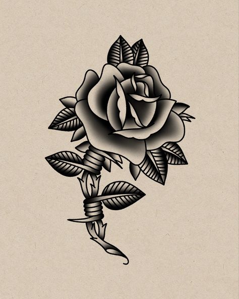 Old School Rose Tattoo, Miracle Tattoo, Paul Dobleman, Fake Skin Tattoo, Old School Rose, Thorn Tattoo, Unique Wrist Tattoos, Wire Rose, Hourglass Tattoo