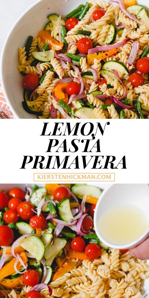 Lemon Pasta Primavera, Vegan Lunch Meal Prep, Simple Vegan Lunch, Easter Pasta, Chicken Primavera Pasta, Soup Joumou, Spring Pasta Recipes, Three Cup Chicken, Primavera Recipe