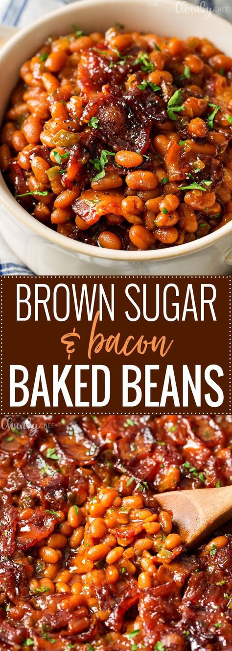 Beans Meals, Bacon Baked Beans, Bacon Beans, Bake Beans, Legume Recipes, Southern Baked Beans, Low Carb Veggie, Easy Baked Beans, Baked Beans With Bacon