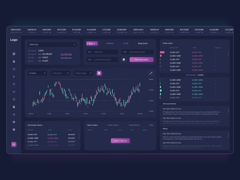 Trading website | Concept by Bella Bibleva Stock Trading Website Design, Trading Website Design, Stock Website, Trading Website, Website Sample, Trading App, Ui Website, Website Concept, Astronomy Facts