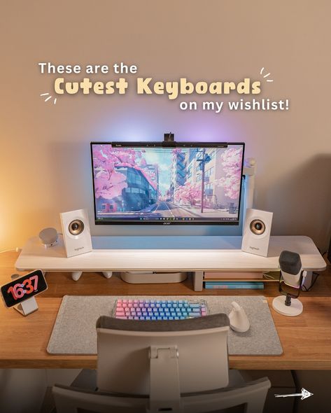 They’re basically all pink and cute... and what about it?? 😉 If you’re looking for cute keyboard inspiration, look no further! Maybe you need some suggestions for your Christmas list or maybe you’re looking to treat yourself (goo onnn, you deserve it!). Well, here are my picks for cutest keyboards on the market: 🩷 Logitech Pebble K380 in Rose Pink (~$58/£35) 🩷 EPOMAKER x Aula F75 in Blue Gradient (~$70/£80) 🩷 Yunzii x71 in Crystal Ice Switch (~$109/£99) - ON SALE FOR $90 atm! 🩷 EPOMAKER Tid... Keyboard Inspiration, Cute Keyboard, Crystal Ice, All Pink, Blue Gradient, You Deserve It, Logitech, Rose Pink, Christmas List