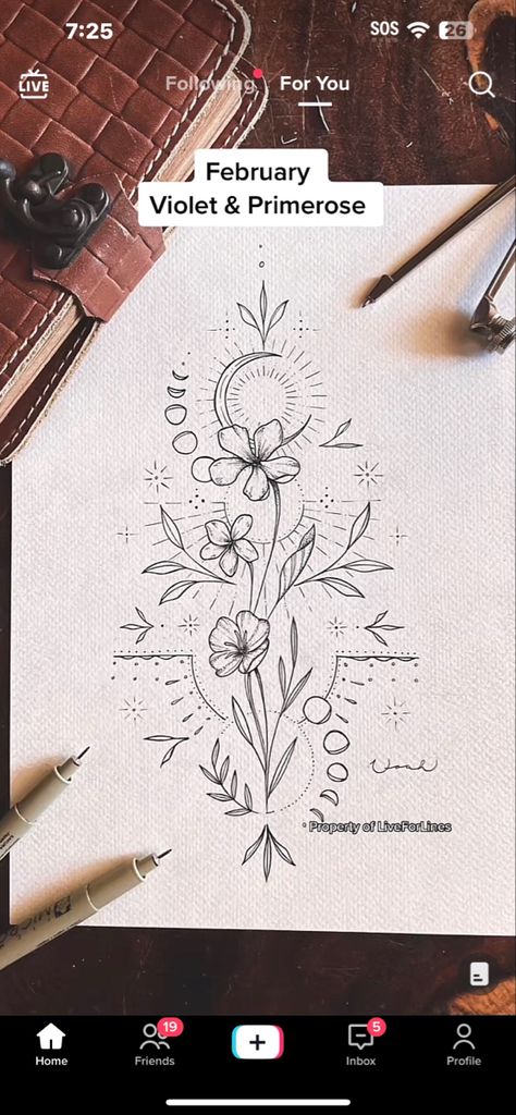 Brith Flower, Border Tattoo, Flower Bouquet Tattoo, March Birth Flowers, May Birth Flowers, Flower Boquet, Bouquet Tattoo, Flower Tattoo Arm, Tasteful Tattoos