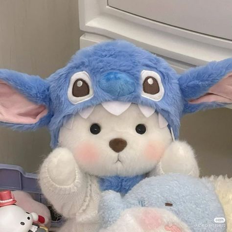 Blue Bear Aesthetic, Bear Aesthetic, Blue Bear, Stuffed Animal, Toys, Blue