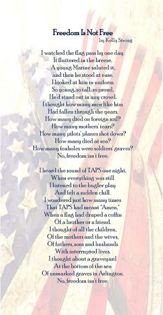 Poem On Freedom, Poems About America, Veterans Poems, Freedom Poems, Soldier Poem, Freedom Is Not Free, Free Poems, Patriotic Poems, Veterans Day Quotes