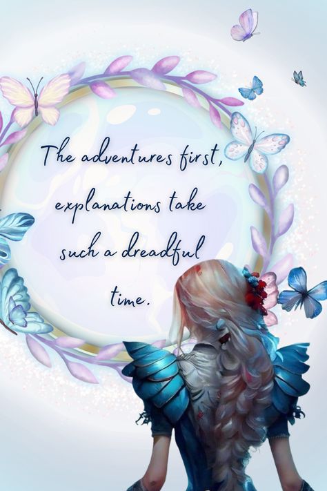 Step into the magical world of Wonderland with this beautifully designed quote pin.   Featuring a captivating Alice in Wonderland illustration, this pin is perfect for those who love adventure, fantasy, and a touch of whimsy.   Save this pin to your favorite boards for a daily dose of inspiration, or use it as a stunning wallpaper for your phone.   Perfect for lovers of all things Alice and Wonderland!  #AliceInWonderland #WonderlandQuotes #FantasyAesthetic #AdventureAwaits #WhimsicalArt #Inspi… Alice In Wonderland Illustration, Wonderland Illustration, Alice And Wonderland, Alice In Wonderland Illustrations, Wonderland Quotes, Whimsical Wonderland, Quote Pins, Magical World, Fantasy Aesthetic