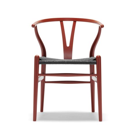 CH24 Wishbone Chair Lacquer | Hans J. Wegner | Carl Hansen | SUITE NY Carl Hansen Wishbone Chair, Wegner Wishbone Chair, Carl Hansen & Son, Sofa Lounge, Carl Hansen, Hans J Wegner, Hans Wegner, Chaise Bar, High Quality Furniture