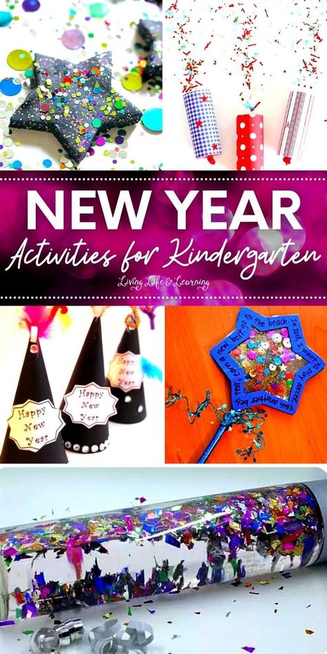 New Year Activities for Kindergarten New Years Fine Motor Activities, New Year’s Activities, New Years Stem Activities For Kids, New Years In The Classroom, Classroom New Years Activities, New Years Activities Kindergarten, New Year Eve Activities For Kids, New Years Activities For Kindergarten, Nye Activities For Kids