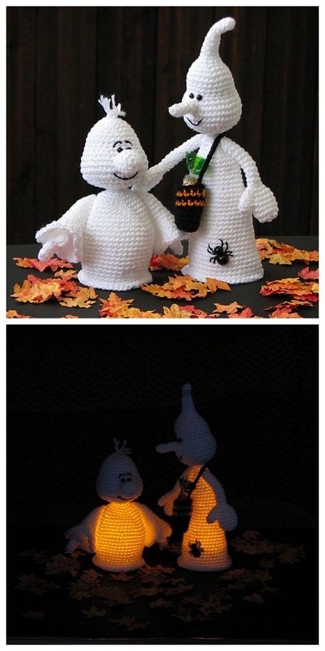 Amigurumi Pattern Free, Sewing Halloween, Crochet Halloween Patterns Free, Ghost Amigurumi, Patterns Halloween, Pattern Free Amigurumi, Halloween Amigurumi, Halloween Crochet Patterns, Crochet Amigurumi Free