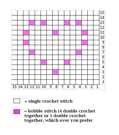 "Heart-to-heart" heart bobble square. Tutorial on YouTube @Seta's Knitting World. I hope you enjoy. Learn Crochet Beginner, Bobble Stitch Tutorial, Heart Blanket Pattern, Bobble Stitch Crochet, Bobble Crochet, Crochet Squares Afghan, Crochet Stitches Free, Crochet For Beginners Blanket, Crochet Edging Patterns