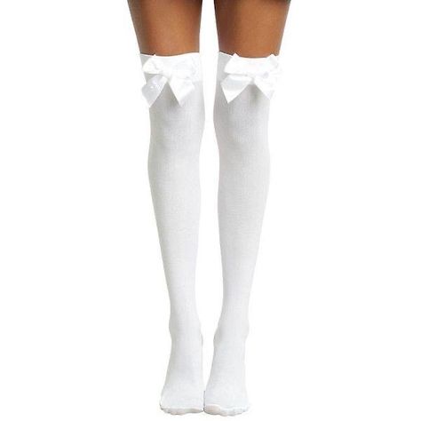 White Thigh High Socks, White Knee Socks, Long White Socks, Socks Thigh High, White Knee High Socks, White Thigh Highs, Bridal Bustier, Bow Socks, Beach Socks