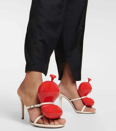 Balloon Shoes, 80s Postmodern, Loewe Balloon, Whimsical Shoes, Jimmy Choo Bing, Handbag Trends, Metallic Ballet Flats, Sparkle Shoes, Embellished Shoes