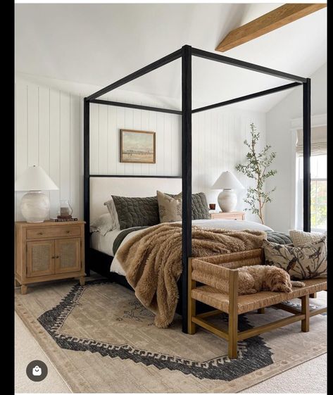 Hygge Bedroom, Woven Bench, Canopy Bedroom, Serene Bedroom, Sanctuary Bedroom, Upstairs Bedroom, Master Bed, Neutral Bedroom, Bedroom Retreat