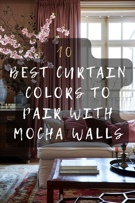 Wondering what color curtains go with mocha walls? Explore top color choices and styling tips to perfectly complement your mocha-toned walls. Click to find out which curtains will enhance your space. 🏡✨ #HomeDecor #CurtainIdeas #MochaWalls #InteriorDesign #DecorTips Curtains For Wood Paneled Walls, Mocha Walls, Brown Accent Wall, Curtain Colors, Brown Walls Living Room, Tanning Room, Color Curtains, Small Room Design Bedroom, Cool Curtains