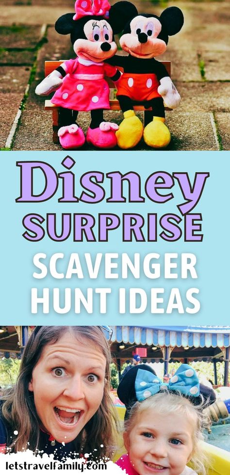 Saving, and planning a trip to Disneyland can be such an exciting time! But what can you do to surprise the kids when is time to tell them "We're going to Disneyland" so that it makes the trip feel even more special? Head over to the blog for How To Reveal A Surprise Trip To Disneyland! Bucket list | Places to visit | Family Desinations | Family Vacation | Adventure Travel Disney Scavenger Hunt Clues, Disney Scavenger Hunt, Disney Trip Reveal, Bucket List Places To Visit, Surprise Trip Reveal, Bucket List Places, Disney Trip Surprise, Disney Surprise, Florida Travel Destinations