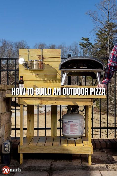 No backyard party is complete without pizza—it’s the perfect topping to a day full of family, friends and fun. So, join landscape designer and Done-In-A-Weekend Projects host Doug Scott as he walks you through building your own outdoor pizza oven stand. Once complete, you’ll be able to enjoy a perfect slice of the backyard life! Outdoor Pizza Oven Stand, Pizza Oven Station, Pizza Oven Outside, Pizza Oven Stand, Diy Grill Table, Pizza Oven Outdoor Diy, Backyard Pizza Oven, Bbq Shed, Pizza Oven Outdoor Kitchen