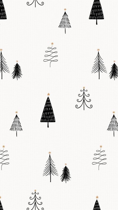 Download free image of Christmas phone wallpaper, cute doodle pattern in black and white by nattha about patterns christmas, christmas trees, wallpaper christmas, christmas tree, and christmas iphone wallpaper 3990455 White Christmas Background, Phone Wallpaper Cute, Christmas Iphone Wallpaper, Christmas Phone Backgrounds, Cute Christmas Backgrounds, Christmas Wallpaper Iphone, Christmas Wallpaper Iphone Cute, Sublimacion Ideas, Christmas Tree Wallpaper