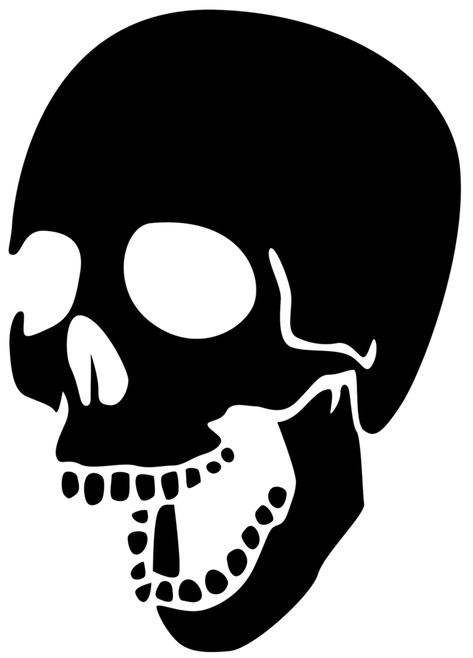 Skull Sillouhette, Laughing Skull, Skull Images, Capcut Editing, Skull Symbol, Skull Template, Editing Hacks, Skull Silhouette, Skull Icon