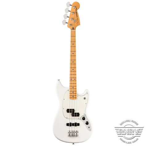 Fender Player II Mustang Bass PJ - Polar White Fender Mustang, Bass Guitar, Mustang, Bass, Guitar, White, Quick Saves