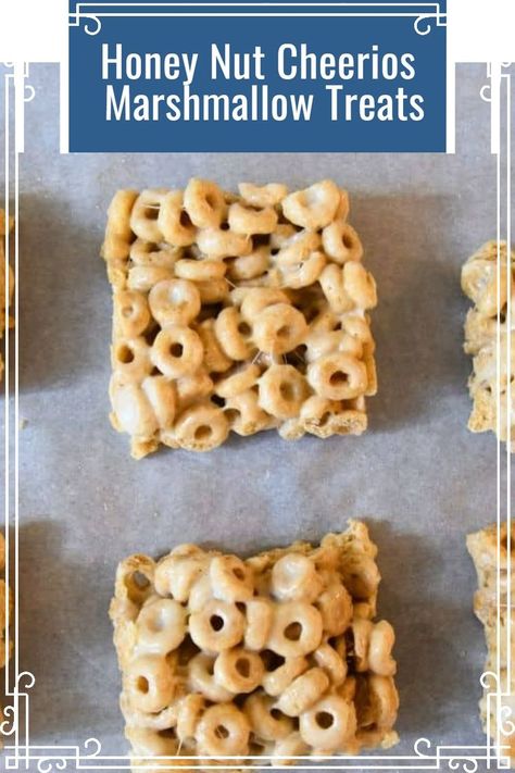 Cheerios Marshmallow Treats, Cheerios Dessert, Cheerios Treats, Cheerios Snacks, Marshmallow Treats Recipe, Cheerio Treats, Cheerios Recipes, Cheerio Bars, Recipe Using Honey