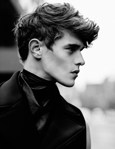 VNY Models: Jordy baan Short Hair, Profile Picture, The Story, Black And White, Hair, Leather, White, Black