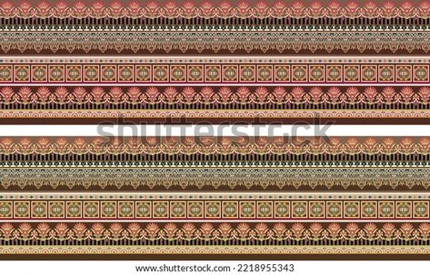 Digital Textile Cross Stitch Style Design Stock Illustration 2218955343 | Shutterstock Digital Borders Design Hd, Draw Ideas, Borders Design, Digital Borders Design, Border Pattern, Border Design, Style Design, Image Illustration, Borders