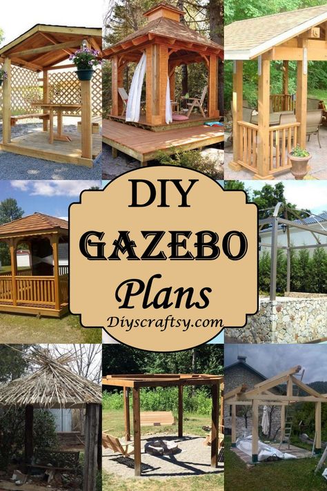 Outdoor Gazebos Diy, Easy Diy Gazebo Simple, Gazebo Plans Diy Step By Step, Small Gazebo Ideas, How To Build A Gazebo, Gazebo Ideas Backyard Cheap, Small Gazebo Ideas Backyards, Diy Gazebo Ideas Cheap, Pallet Gazebo Ideas